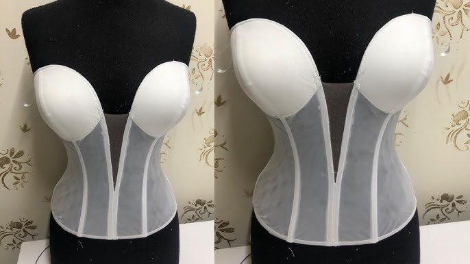 How to make Deep Neckline Corset Bustier Base (Plunging), Pattern  drafting