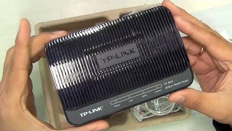 TP-Link TD-8816 ADSL2+ Modem Router Unboxing And Overview