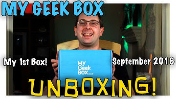 UNBOXING! My Geek Box September 2016 - My 1st Box!