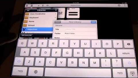 TapSpeak Choice Quick Start Page/Library/Button Editing