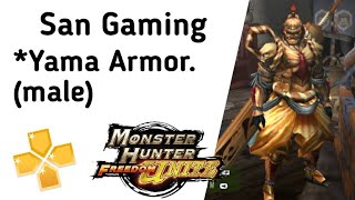 MHFU [MOD] - Yama Armor and Weapons PPSSPP screenshot 4