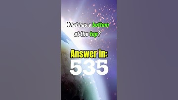 What has a bottom at the top? #riddle #riddles #smart #fact #facts