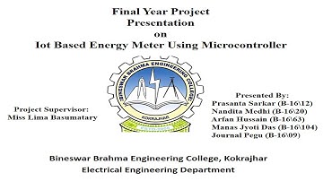 IOT BASED ENERGY METER USING MICROCONTROLLER