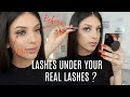 HOW TO APPLY INDIVIDUAL LASHES UNDERNEATH YOUR OWN (BEST THING EVER!!!)