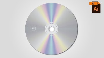 Creating Vector CD Using Radial Mesh : Adobe illustrator