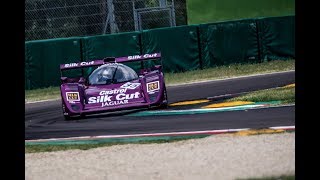 Onboard - Jaguar XJR-14 Group C driven in anger by Eric Helary at Imola - Iconic Racing