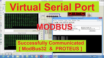 #Virtual Serial Port. Successfully tested Modbus Protocol [Proteus and ModScan32]