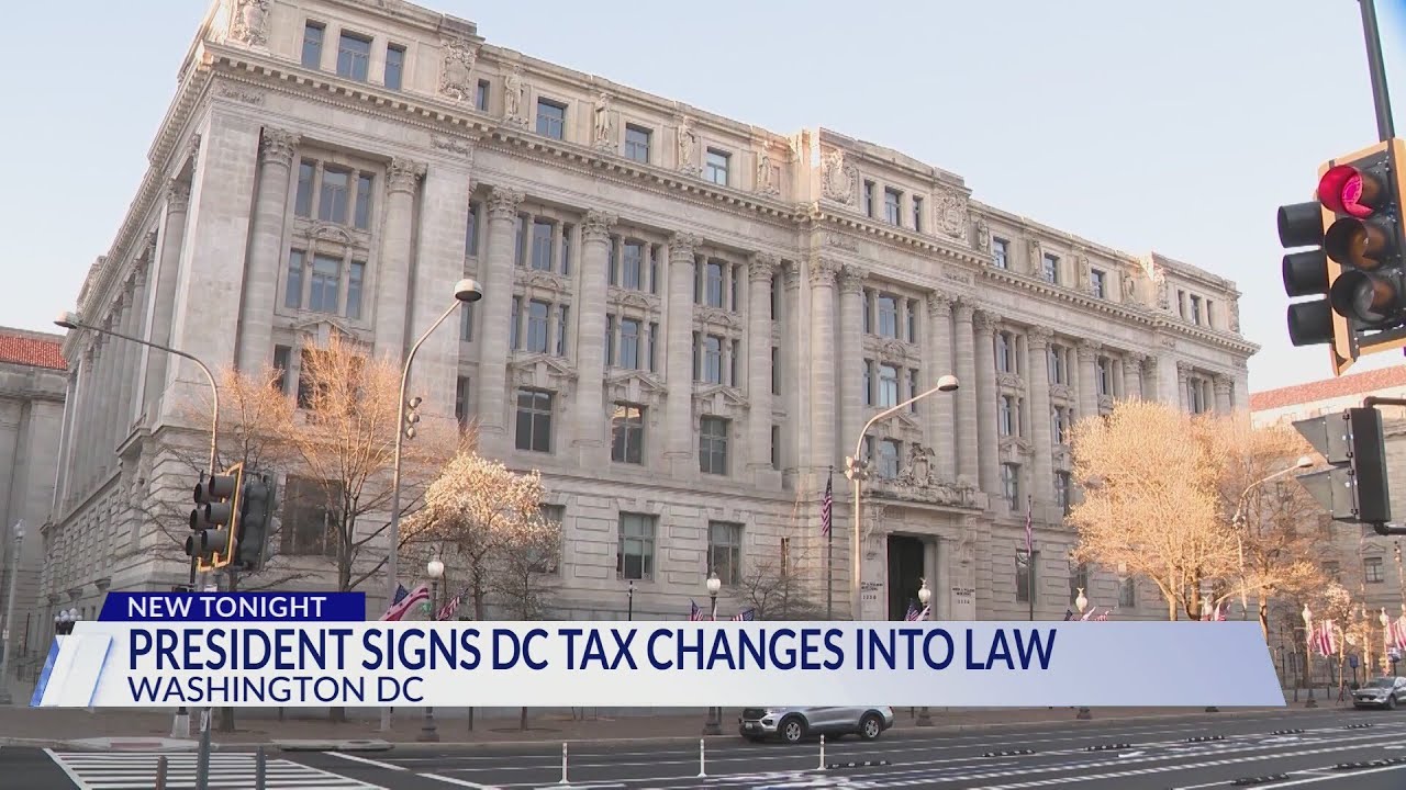 President signs DC tax changes into law