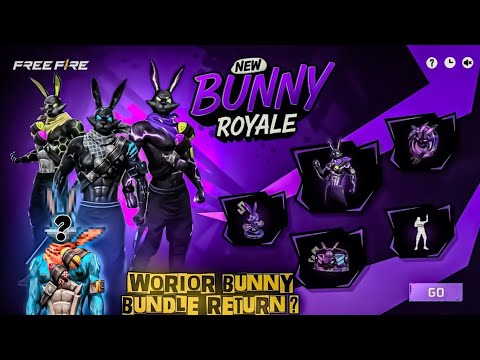 Warrior Bunny Bundle Confirm Date 2025 | Free Fire Bunny Bundle Event