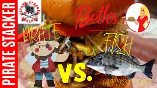 Beth’s DD Burger Bar Challenge ~ Pirate VS. Fish!  #throwdown #foodchallenge #bethsburgerbar