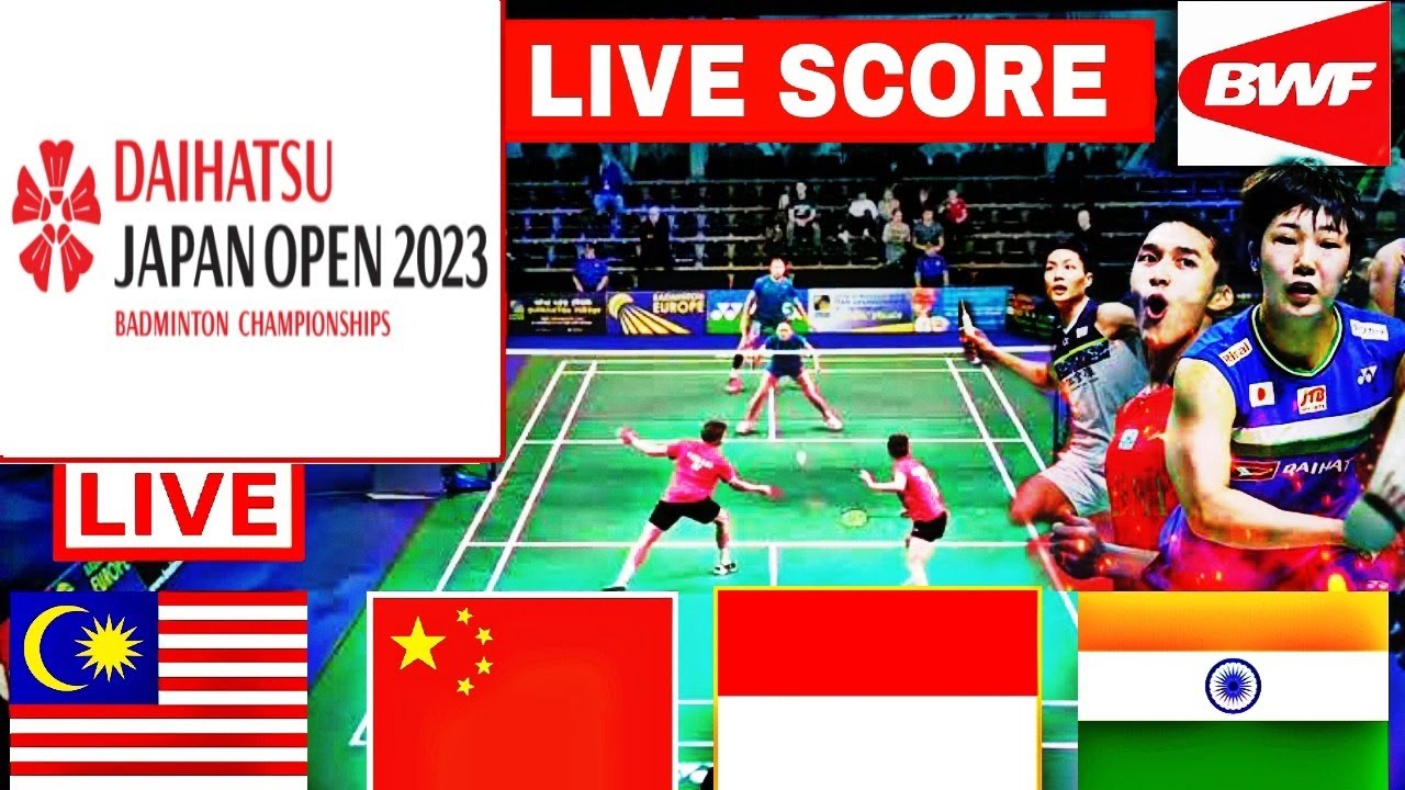 Japan Open Live Badminton 2023 Match Day-3 Round of 32 All Court Live