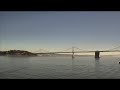 A time lapse of fog moving around the San Francisco Bay