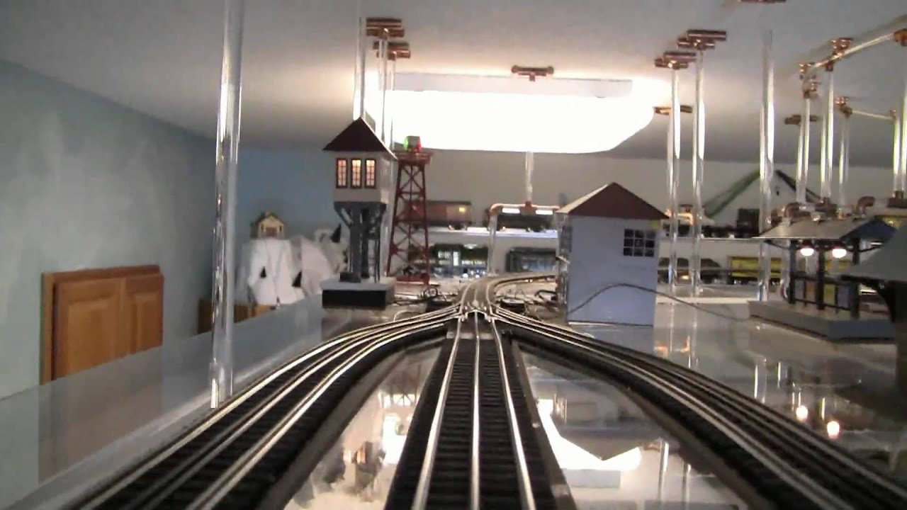 O Gauge Ceiling Mount Train Tour - YouTube