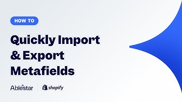 Import, export and update Shopify metafields using the Ablestar Bulk Product Editor app