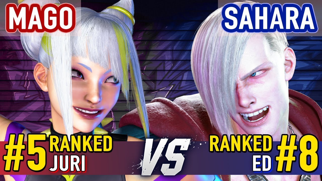 SF6 ▰ MAGO (#5 Ranked Juri) vs SAHARA (#8 Ranked Ed) ▰ Street Fighter 6 High Level Gameplay