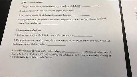 Video 3 - Exp. 1 - Part B - Beaker