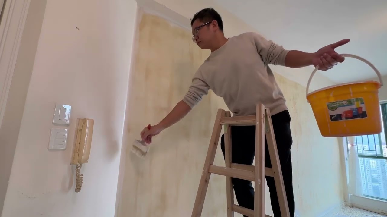 15分鐘教你牆紙轉乳膠漆
