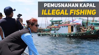 [KABAR KKP] Pemusnahan Barang Bukti Kapal Perikanan Pelaku ILLEGAL FISHING di Pontianak