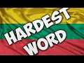 HARDEST WORDS: LITHUANIA VS. SLOVAKIA /W DOVILE