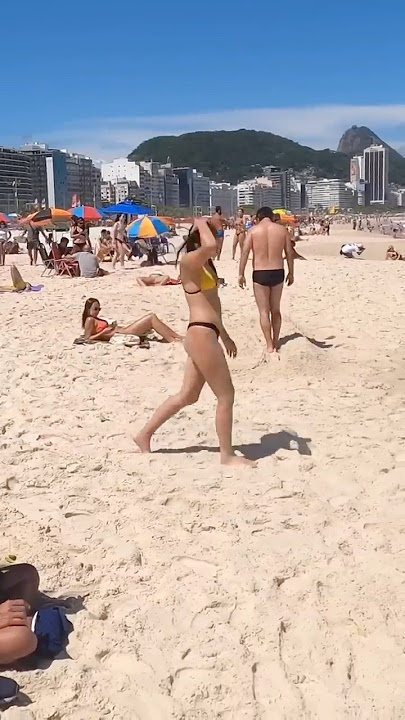 🇧🇷 Copacabana Beach in Rio de Janeiro🌴Brazil
