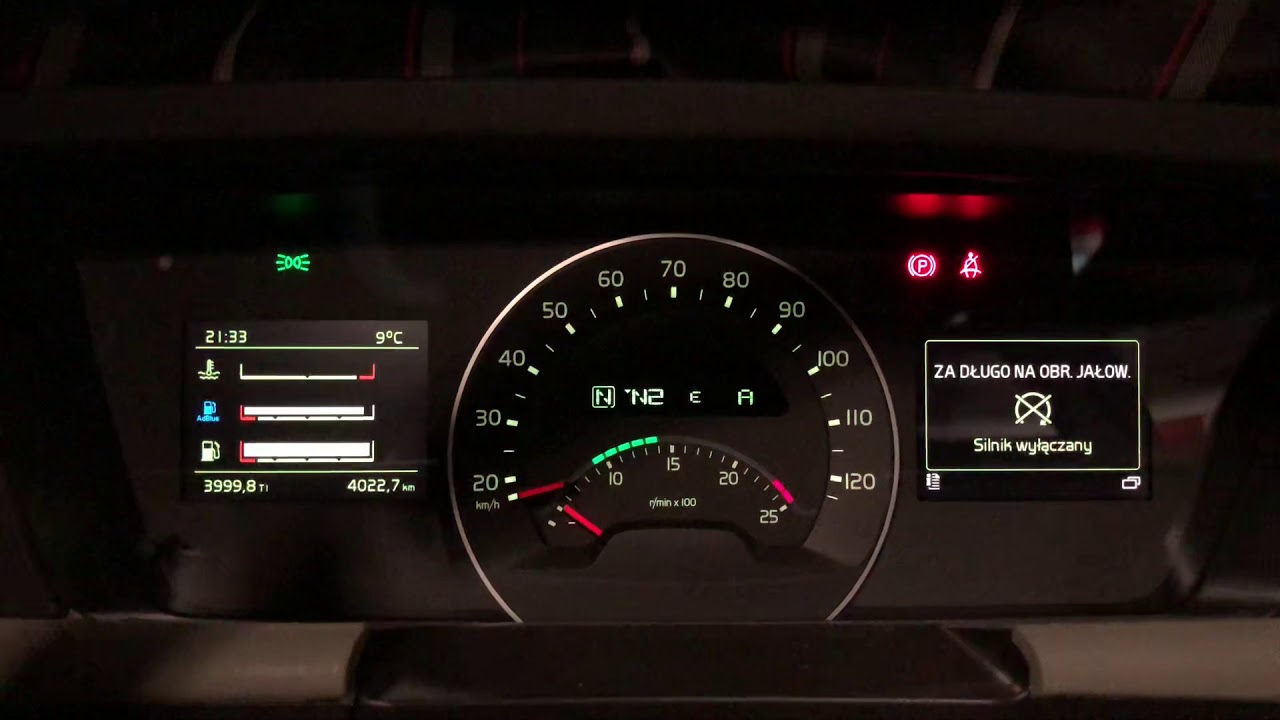 Volvo Fh Wyłączanie Funkcji Gaszenia Silnika Gdy Pracuje Dłuższy Czas Na Biegu Jałowym - Youtube