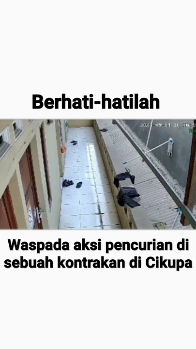 Aksi Pencurian masuk kontrakan #waspada #maling #pencurian #kejadian #cctv #viral