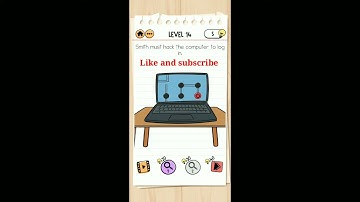 Brain Test 2 Level 14 Agent Smith, Smith must hack the computer to log in