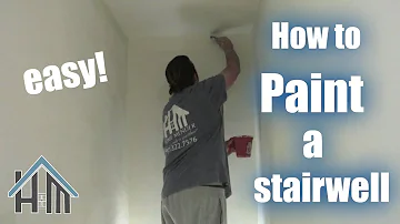 How to paint any stairwell, staircase. Easy! Home Mender