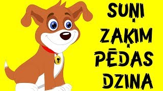 Suņi zaķim pēdas dzina | Latviešu Tautas Dziesmas | Bērnu dziesmas | Латышские детские песни