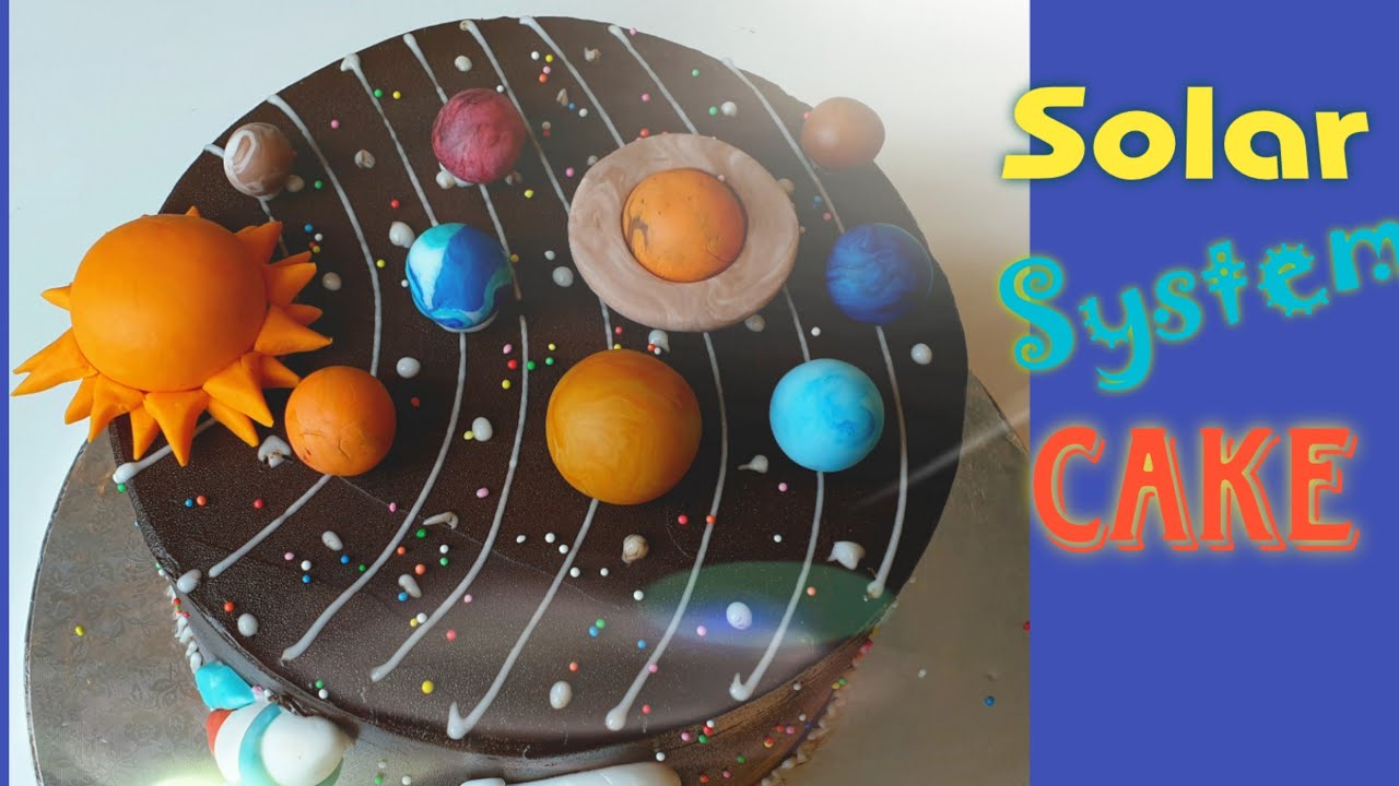 How to make a simple Solar System Cake beginners Homebakes