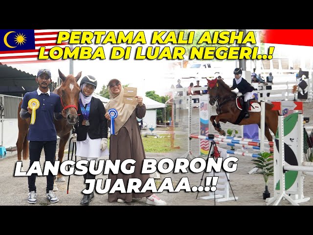 PERTAMA KALI..! AISHA TANDING KUDA DI MALAYSIA..!! class=