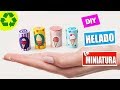 Cómo hacer Helados con Envase para tus Muñecas - Manualidades para Muñecas