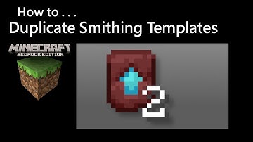 Minecraft Bedrock PE: How to Duplicate Smithing Templates