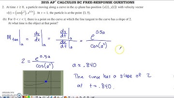 2015 AP Calculus BC Free Response #2
