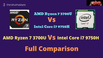 Ryzen 7 3700U vs Intel Core i7 9750H || #comparison #computer #intel #processer #corei9 #amd #ryzen