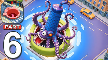 Hole.io - Gameplay Walkthrough Part 6 - Swallow Buildings, Cars & Dominate the City (Android, iOS)