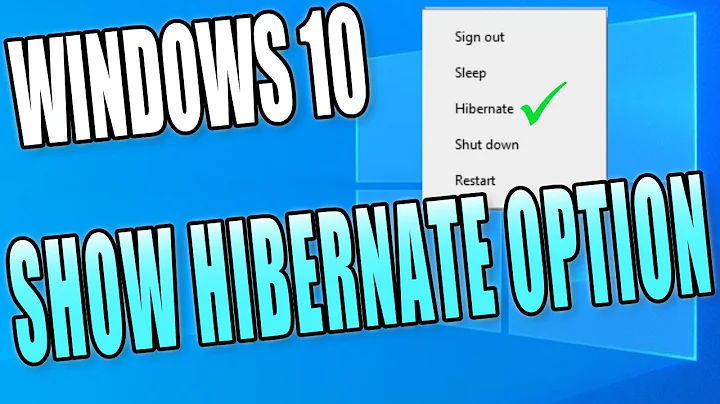 How To Show Hibernate Option In Windows 10 PC Tutorial