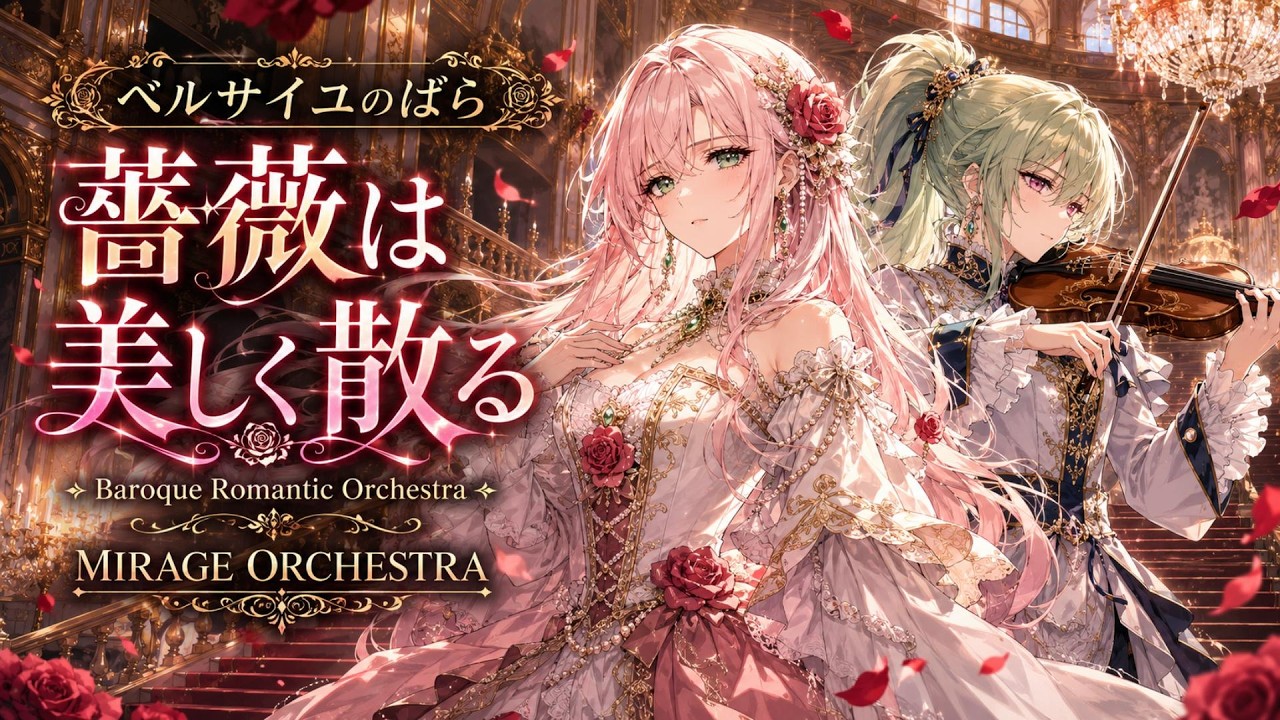 オリジナルクロス　信仰の詩（うた）　花のクロス　fc33　ロングセラーです ベルサイユのばら OP】薔薇は美しく散る / 鈴木宏子 – Baroque