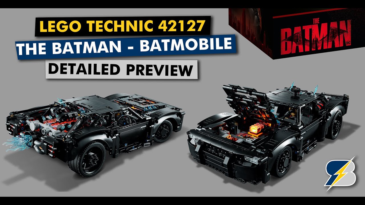 LEGO Technic 42127 - The Batman Batmobile - detailed preview - YouTube