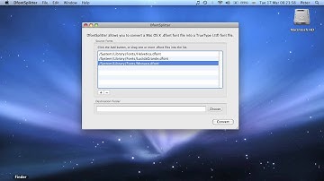 DfontSplitter for Mac 0.2 Demonstration [HD]