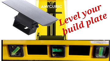 How to Level your Build Plate on the Anycubic Photon Mono 4k 6.23" Resign 3d Printer