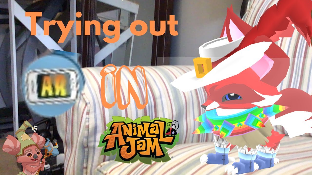 Trying out AR in animal jam!