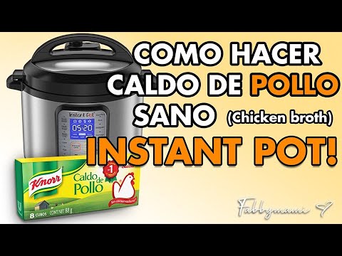 Caldo de pollo  En arrocera eléctrica 