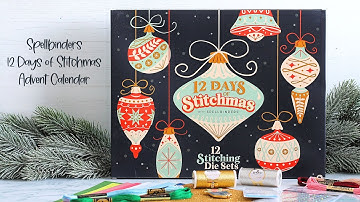 NO SPOLIERS! Spellbinders 12 Days of Stitchmas 2023 Advent Calendar | The Card Grotto