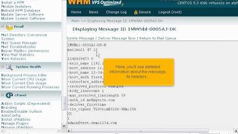 How to manage the mail queue in WHM - WHM Service Tutorials