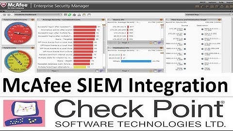 McAfee SIEM Integration With CheckPoint