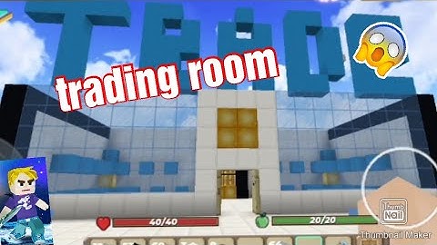 totorial how to build trading room 😲🤯 (Skyblock) Blockman go