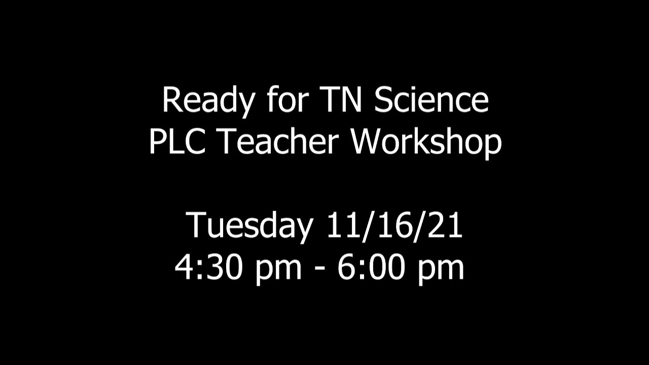 Ready for TN Science 11/16/21