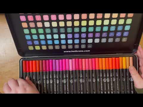 Swatch Form: Hethrone Dual Tip Brush Pens 100pc. 