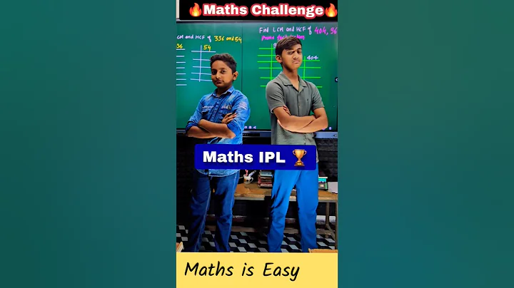 LCM and HCF class 10 | Maths Challenge 🔥 | Maths IPL #ipl #ipl2025 #ytshorts #shorts #trending #fun